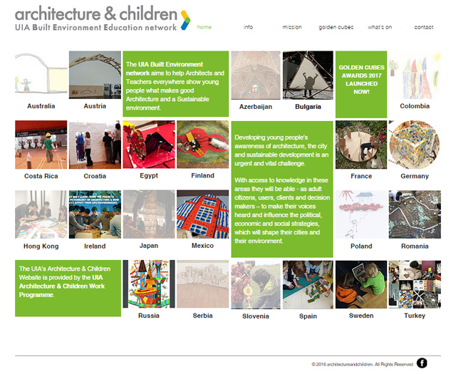 Noul website al Uniunii Internaţionale a Arhitecţilor şi noua identitate grafică realizată de De-a Arhitectura